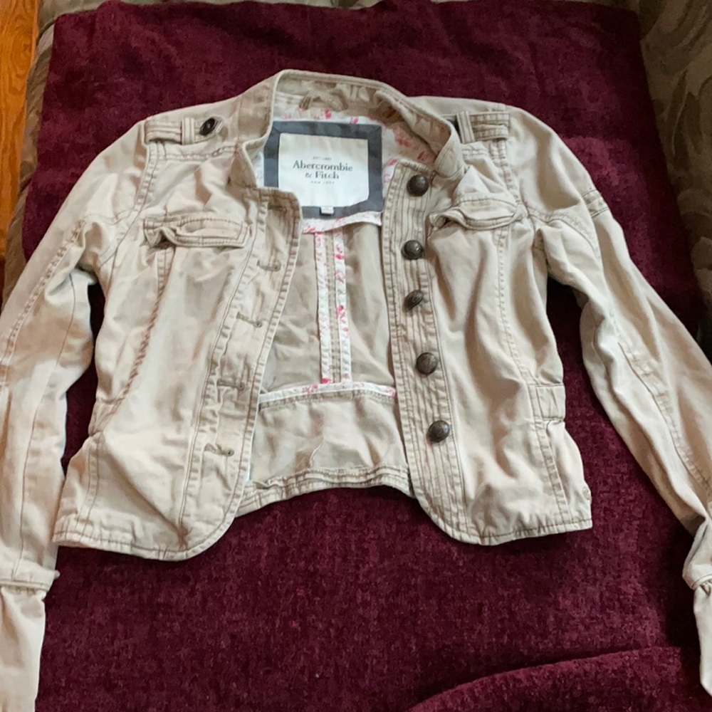 Tan Abercrombie and Fitch jacket